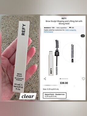 Brow sculpt, clear